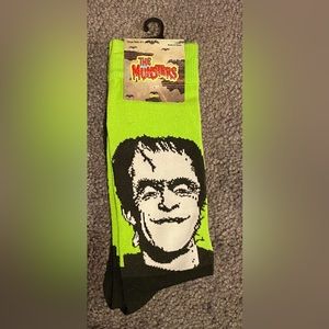 NWT The Munsters Herman Munster Crew Socks Ladies size 61/2-12